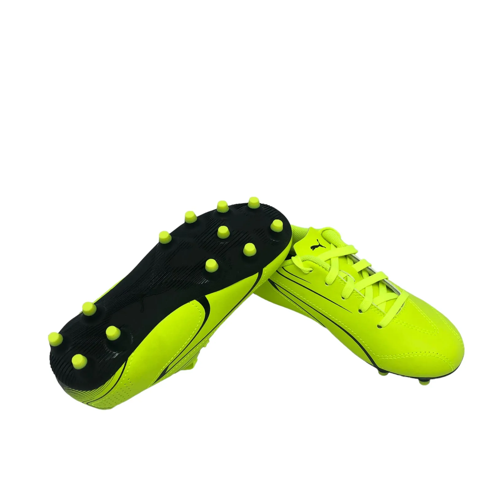 - PUMA VITORIA FG/AG Junior YOUTH Unisex Football Boots ELECTRIC LIME (107486 04) - K92 - R2L17