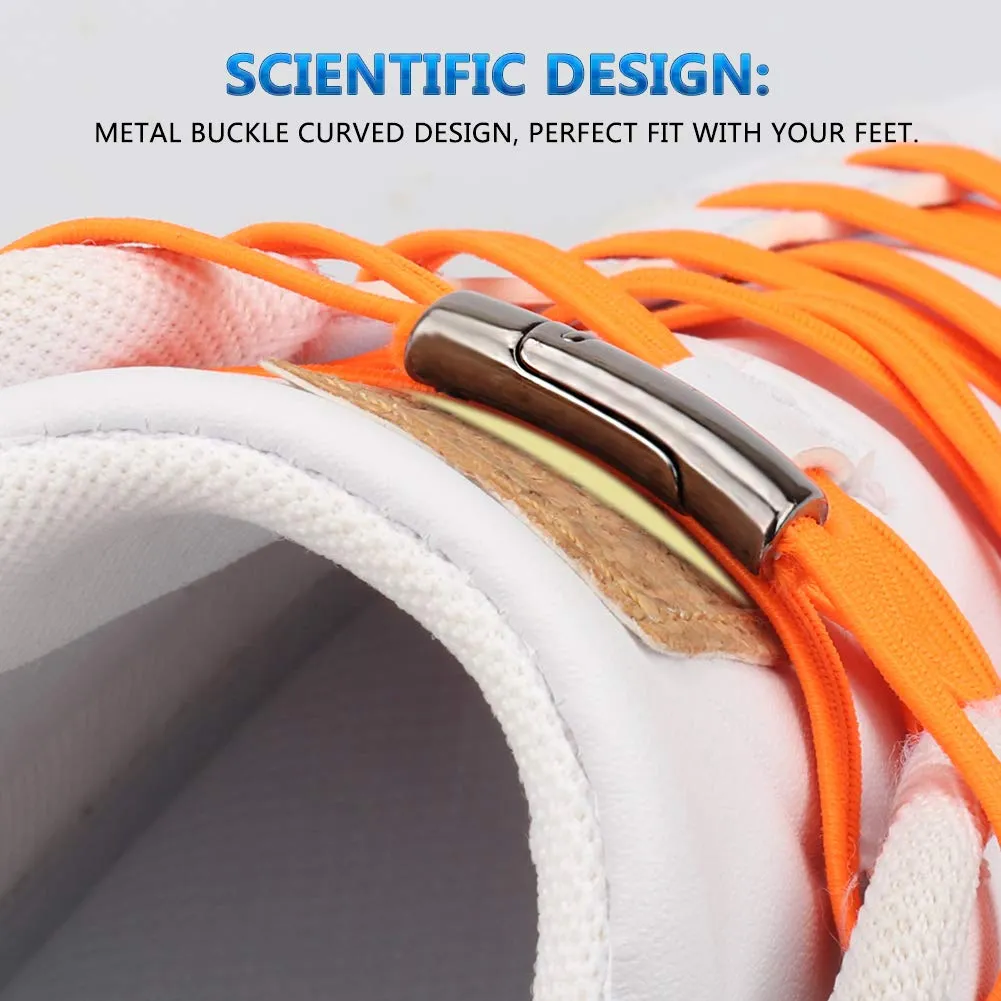 1Pair Fashion Magnetic Shoelaces Elastic No Tie Shoe Laces Kids Adult Unisex Flat Sneakers Shoelace Quick Lazy Laces Strings