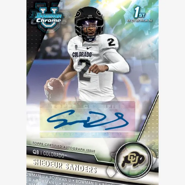 2023 Bowman University Chrome Football Sapphire Edition Hobby Box