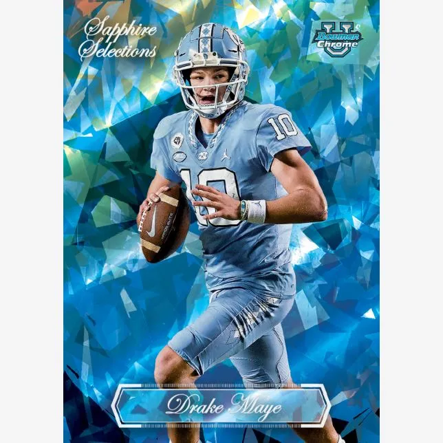 2023 Bowman University Chrome Football Sapphire Edition Hobby Box