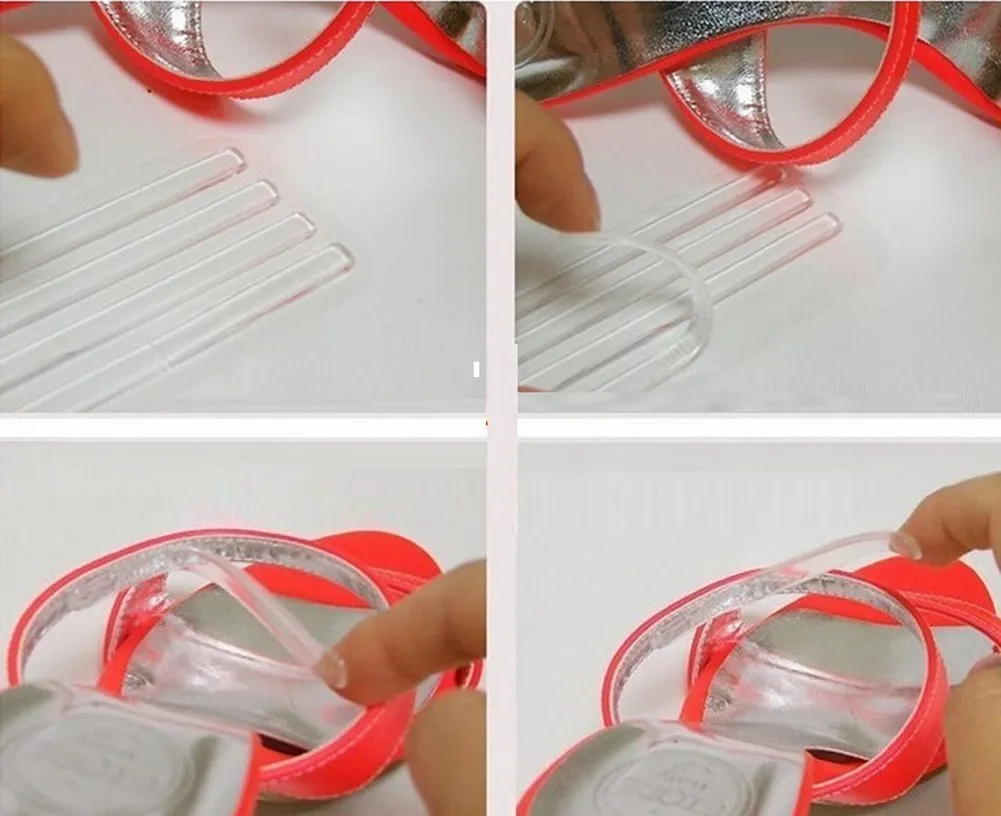 6 Sheets Invisible Anti-wear Foot Sandal Sticker,Self-Adhesive Clear Back Heel Sticker, Used in Foot Care