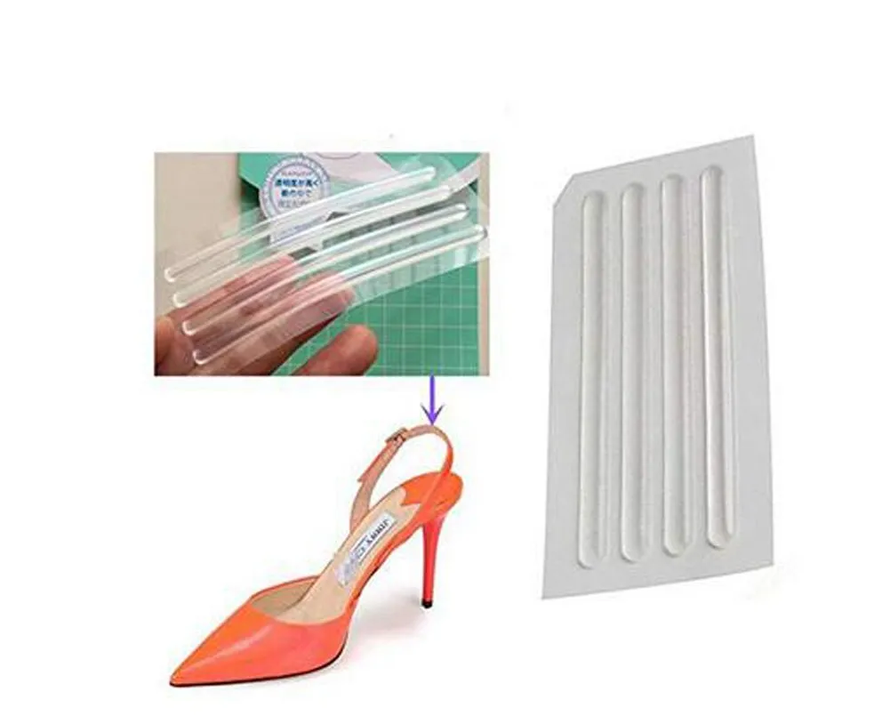 6 Sheets Invisible Anti-wear Foot Sandal Sticker,Self-Adhesive Clear Back Heel Sticker, Used in Foot Care