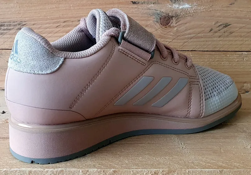 Adidas Power Perfect 3 Leather Trainers UK4/US4.5/EU36.5 DA9882 Pink/Grey/Orange