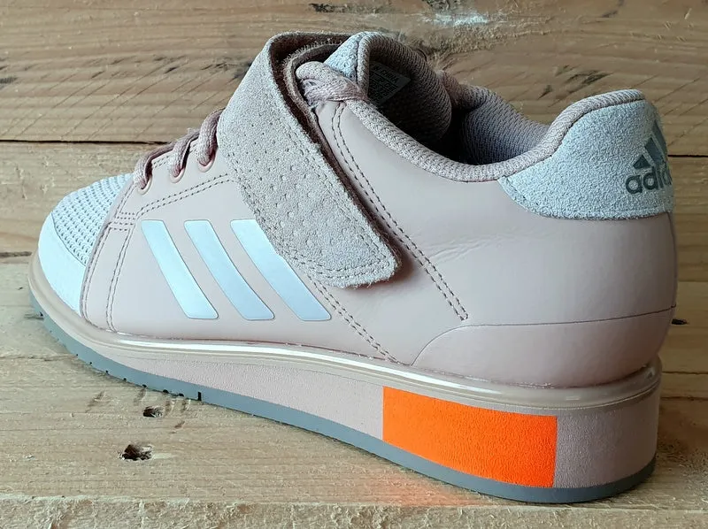 Adidas Power Perfect 3 Leather Trainers UK4/US4.5/EU36.5 DA9882 Pink/Grey/Orange