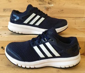 Adidas Run Low Textile Trainers UK1/US1.5/EU33 BY2485 Navy Blue/White