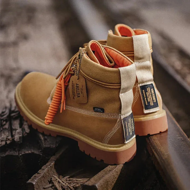 Amozae- Geumo Tan Workwear Boots