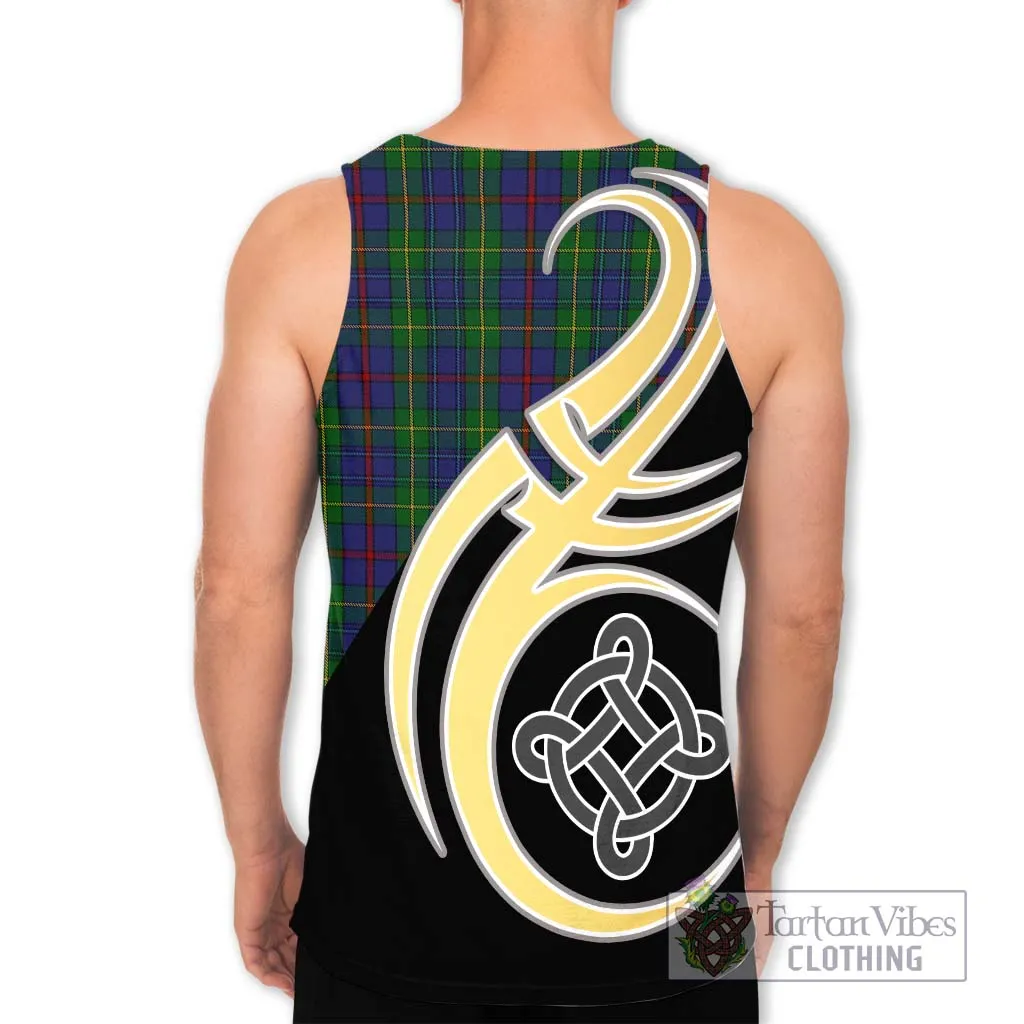 Bailey Tartan Men's Tank Top with Family Crest and Celtic Symbol Style