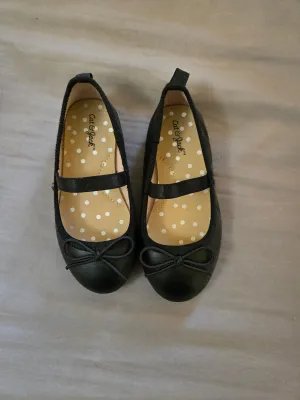 Black ballet shoes  - size Shoes:           7 & 7.5 (Little Kid)