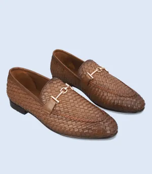 BM6730-BROWN-Men Slip On