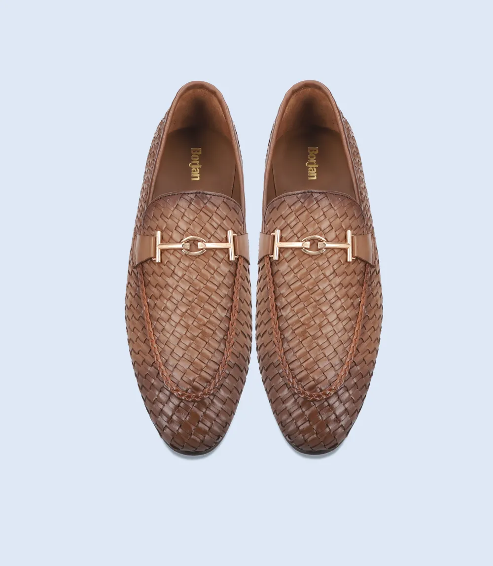 BM6730-BROWN-Men Slip On