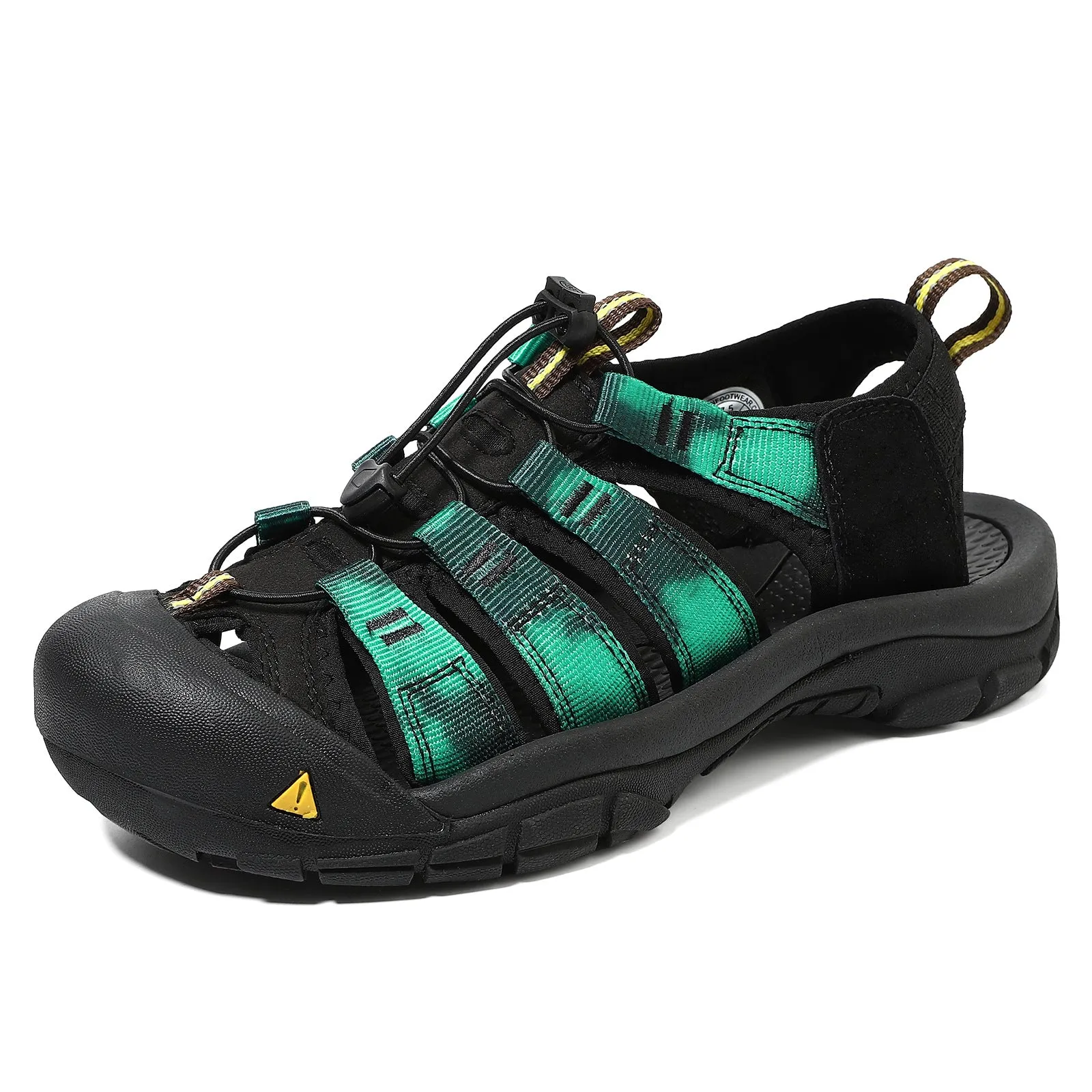 Bootara Mens Closed Toe Summer Sandals Handmade Multicolored Outdoor Beach Shoes