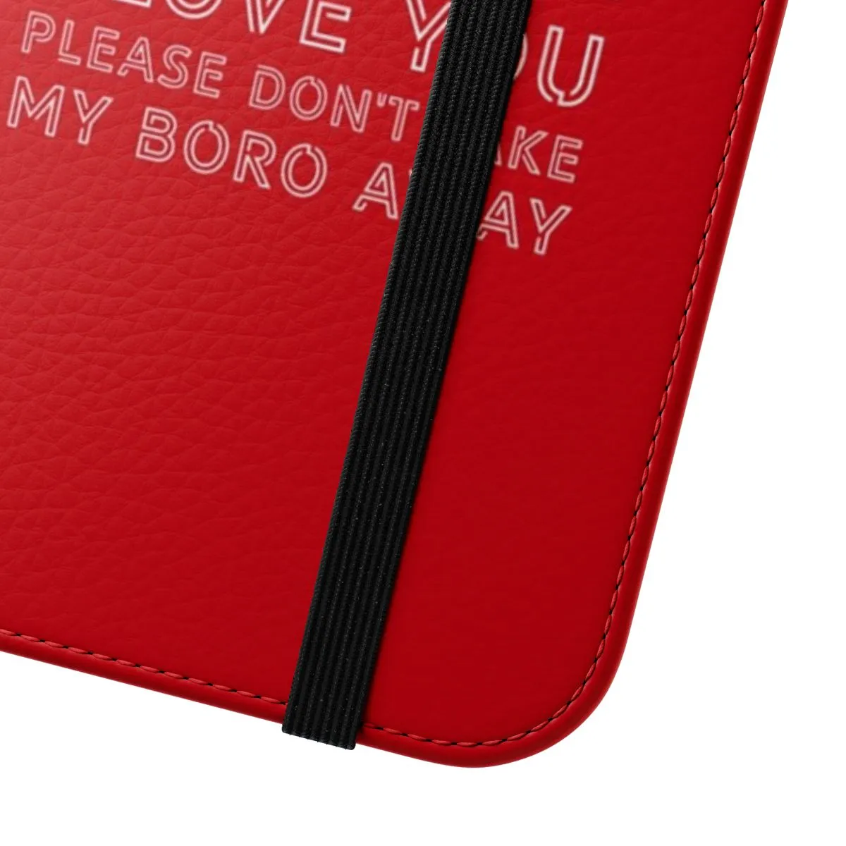 Boro Football Club Inspired Red & White Flip Phone Case