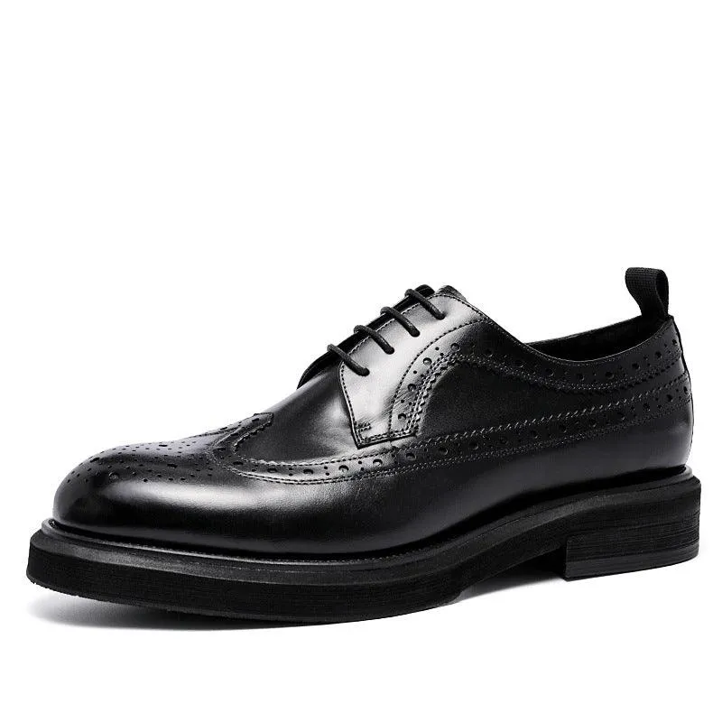 Casual Formal Wear Wear-resistant Leather Shoes