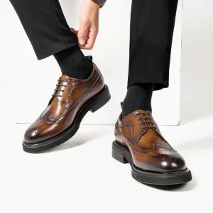 Casual Formal Wear Wear-resistant Leather Shoes