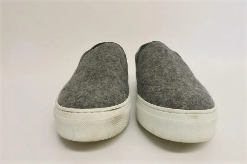 Celine Skate Sneakers Gray Flannel Size 37.5 Slip-On Flat