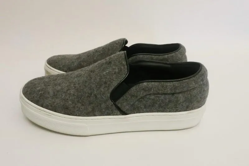 Celine Skate Sneakers Gray Flannel Size 37.5 Slip-On Flat