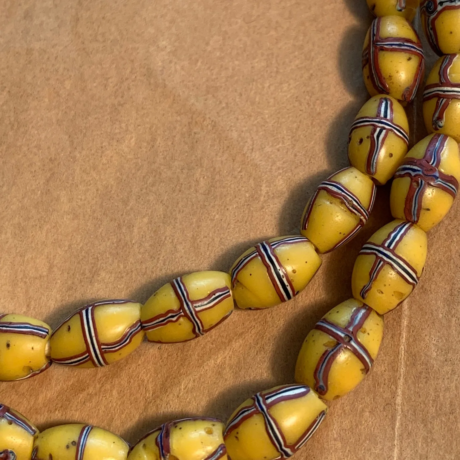 Classic Yellow French Cross Beads