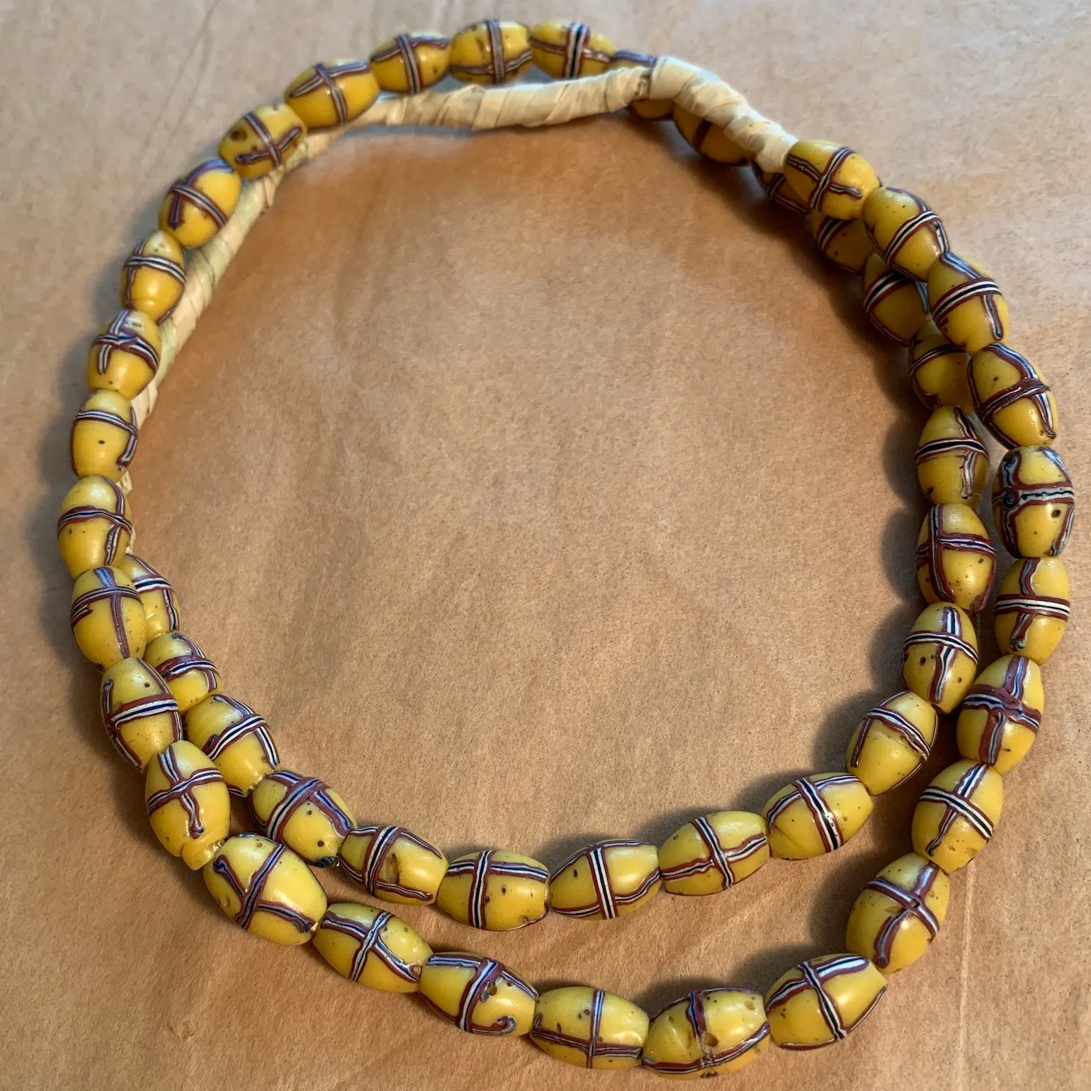 Classic Yellow French Cross Beads