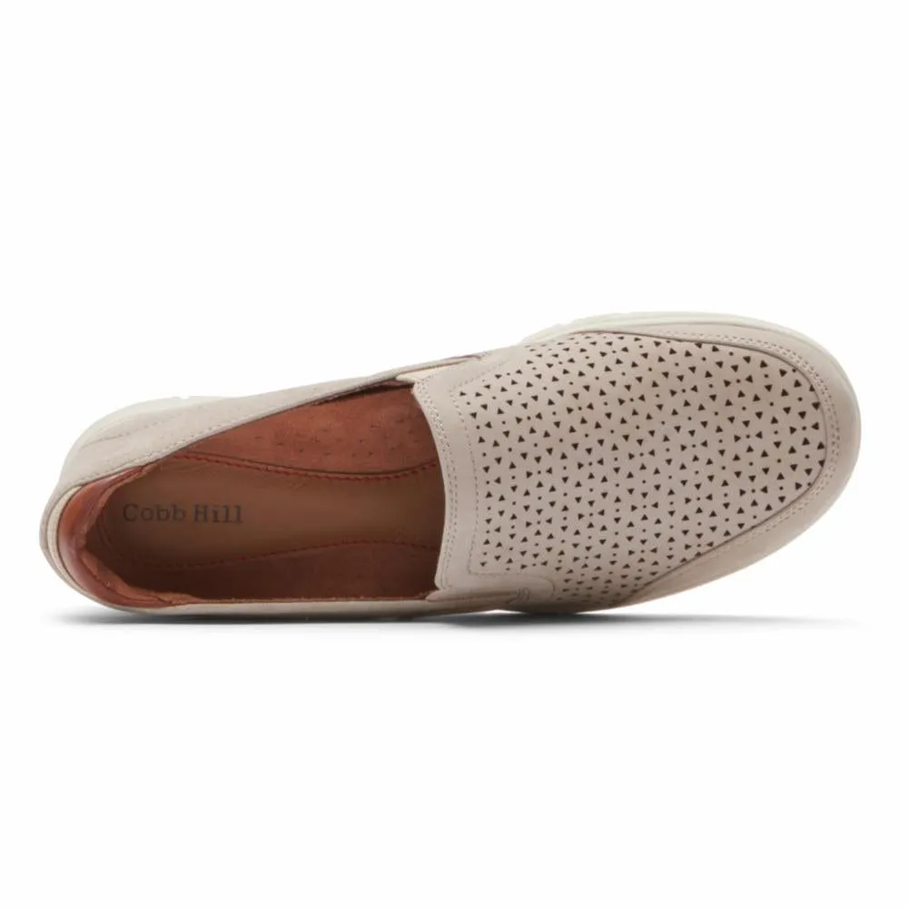 Cobb Hill Women's Lidia Slip Ons- Dove Nubuck