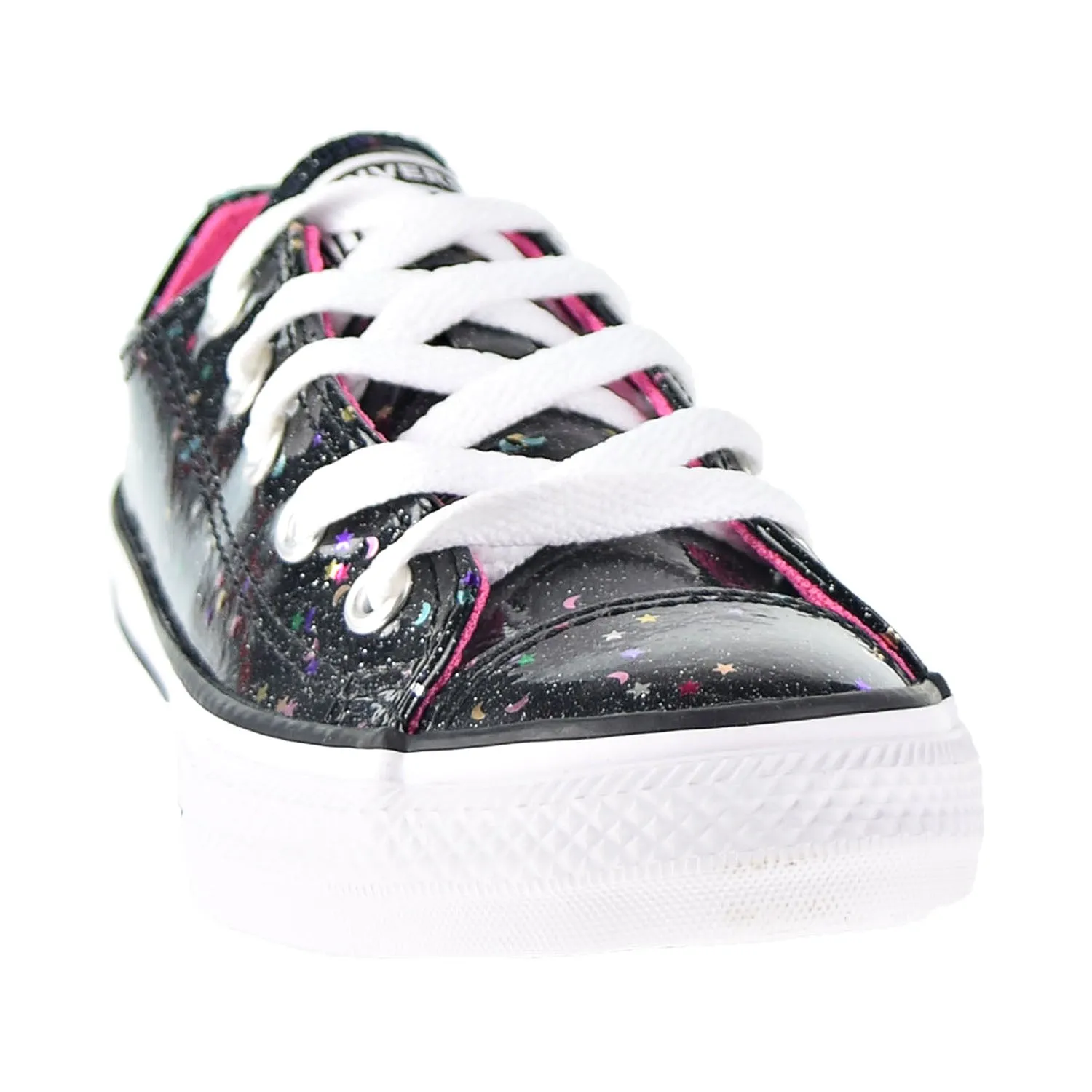 Converse Chuck Taylor All Star Ox Sparkle Kids' Shoes Black-Mod Pink