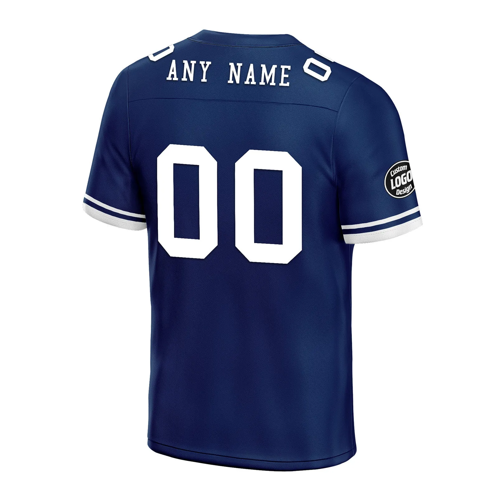 Custom Blue Dallas Personalized Authentic Football Jersey FBJ02-D020263-9