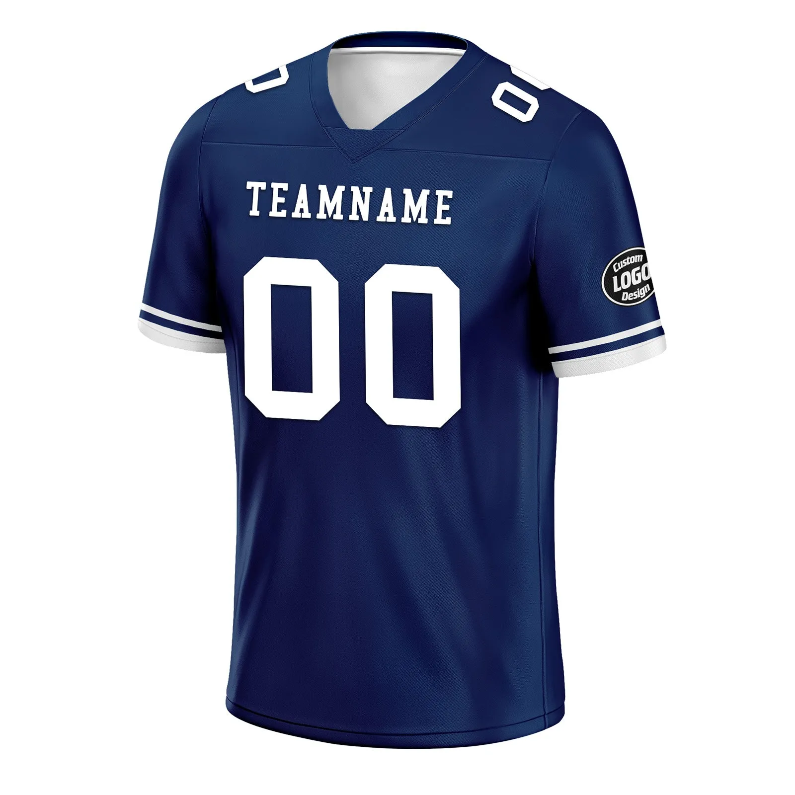 Custom Blue Dallas Personalized Authentic Football Jersey FBJ02-D020263-9