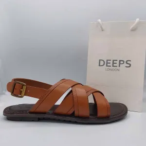 HENRY MENS CASUAL GENUINE LEATHER SLIP ON SLIDER SUMMER BEACH WEAR SANDALS