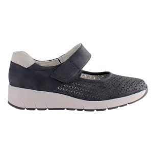 Jana Ladies Wedge Shoes - 24664-42 - Navy