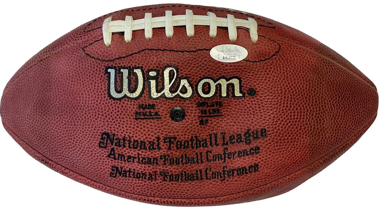 Jerry Rice & Joe Montana Autographed Authentic Wilson Football (JSA)
