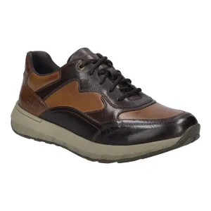 Josef Seibel Men's Cameron 08 Leather Casual Shoes Trainers Moro Brown