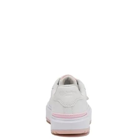 Justice Little Girl & Big Girl Beaded Low Court Sneaker, Sizes 13-6White,