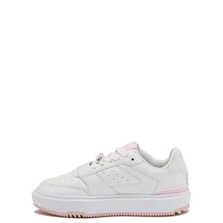Justice Little Girl & Big Girl Beaded Low Court Sneaker, Sizes 13-6White,