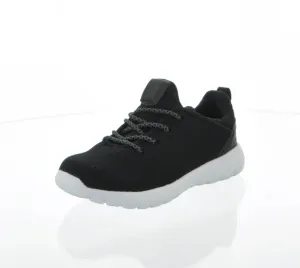 KID'S SHOES BLACK MESH TENNIS SNEAKERS 6304K