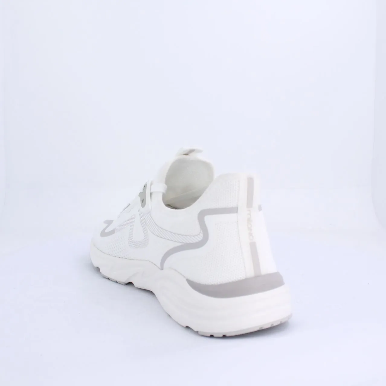 LECLERC MENS LACEUP TRAINERS-WHITE