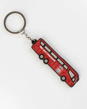 LFC Team Bus Keyring RED