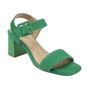 Lotus Occasion Wear Shoe Nora Block Heeled Sandal Suede GREEN ULS545
