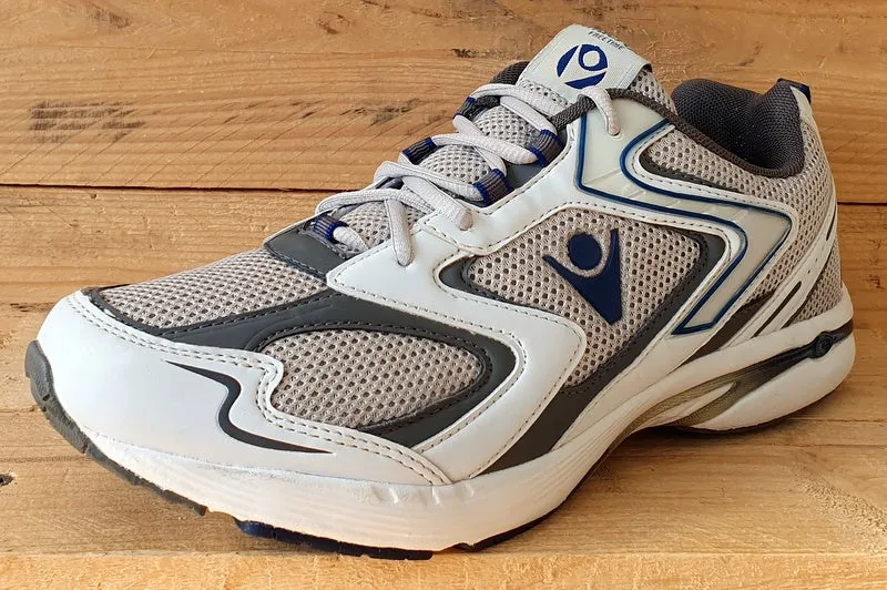 Macron Freetime Low Textile Trainers UK9/US9.5/EU43 White/Blue/Grey/Black