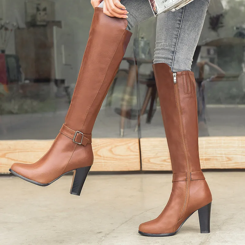 Martin boots with belt buckle - Women's Shoes