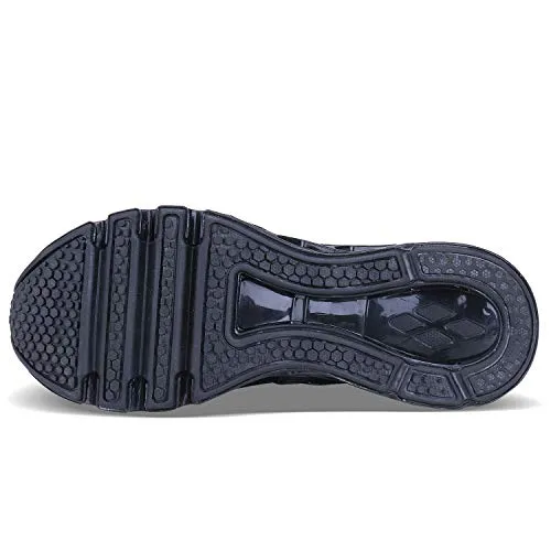 Mens Running Shoes Non Slip Athletic Walking Blade Type Sneakers Black White,US 10