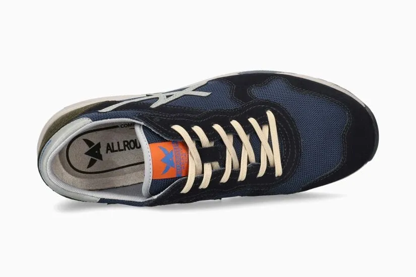 Mephisto All Rounder Men's Speed Walking Shoes- Midnight Blue