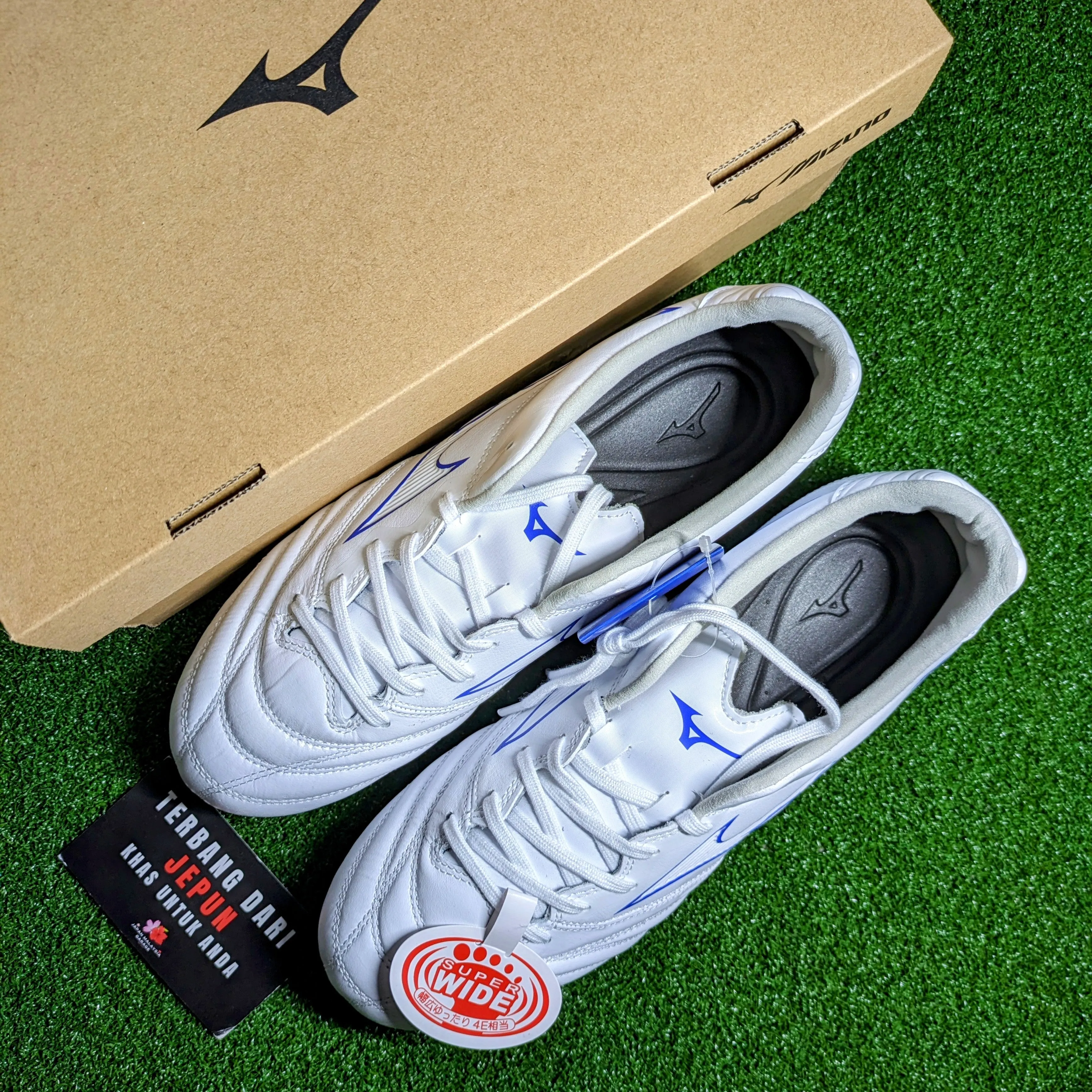 Mizuno Monarcida Neo 2 SW Kangaroo Leather(White/Blue)