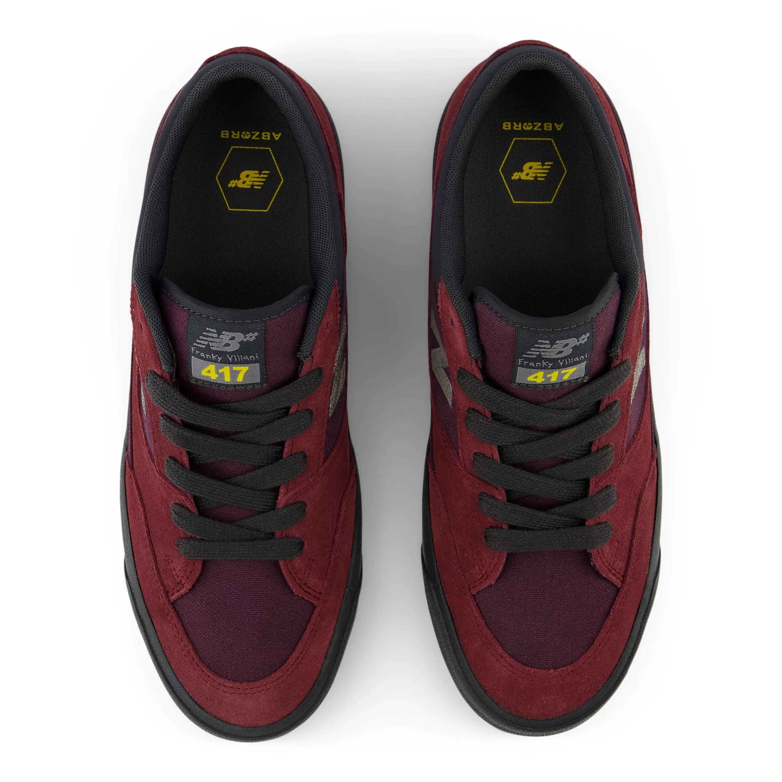 New Balance Numeric 417 Franky Villani Low Skateboard Shoe - Burgundy/Phantom