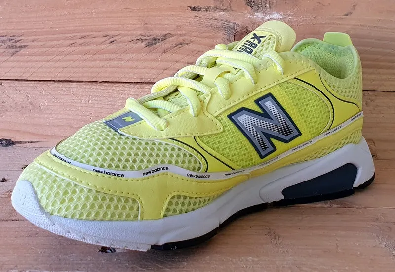 New Balance X-Racer Low Textile Trainers UK4.5/US6.5/EU37 WSXRCHKC Neon Yellow