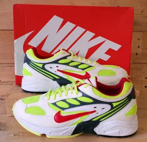 Nike Air Ghost Racer Trainers UK9/US10/E44 AT5410-100 White Atom Red Neon Yellow