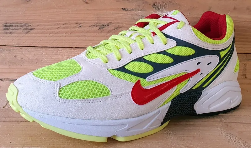 Nike Air Ghost Racer Trainers UK9/US10/E44 AT5410-100 White Atom Red Neon Yellow