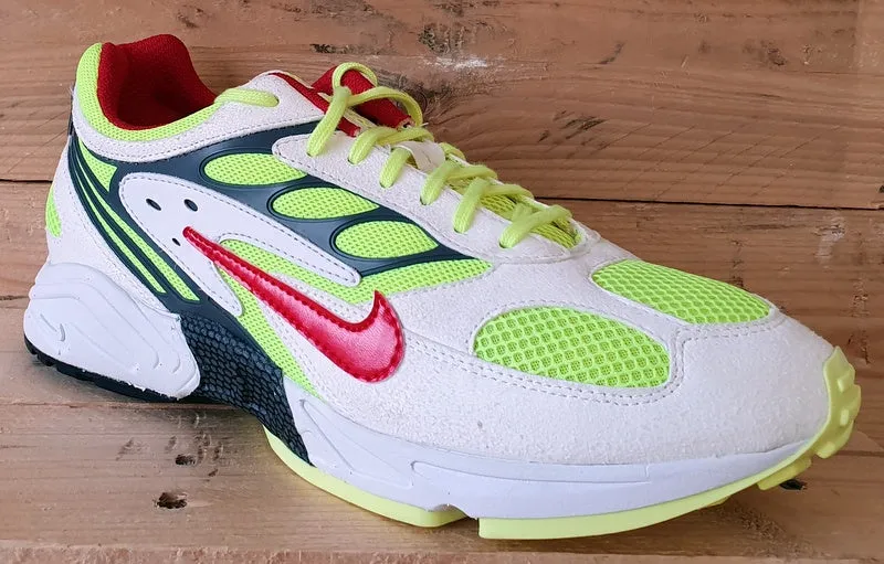 Nike Air Ghost Racer Trainers UK9/US10/E44 AT5410-100 White Atom Red Neon Yellow