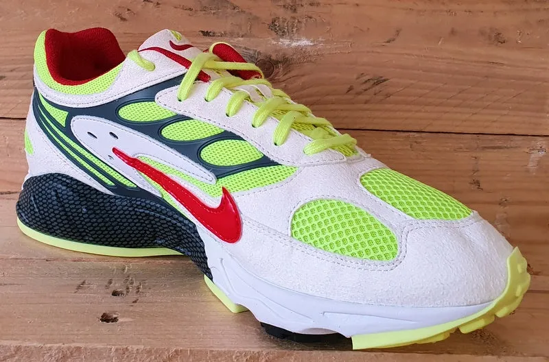 Nike Air Ghost Racer Trainers UK9/US10/E44 AT5410-100 White Atom Red Neon Yellow
