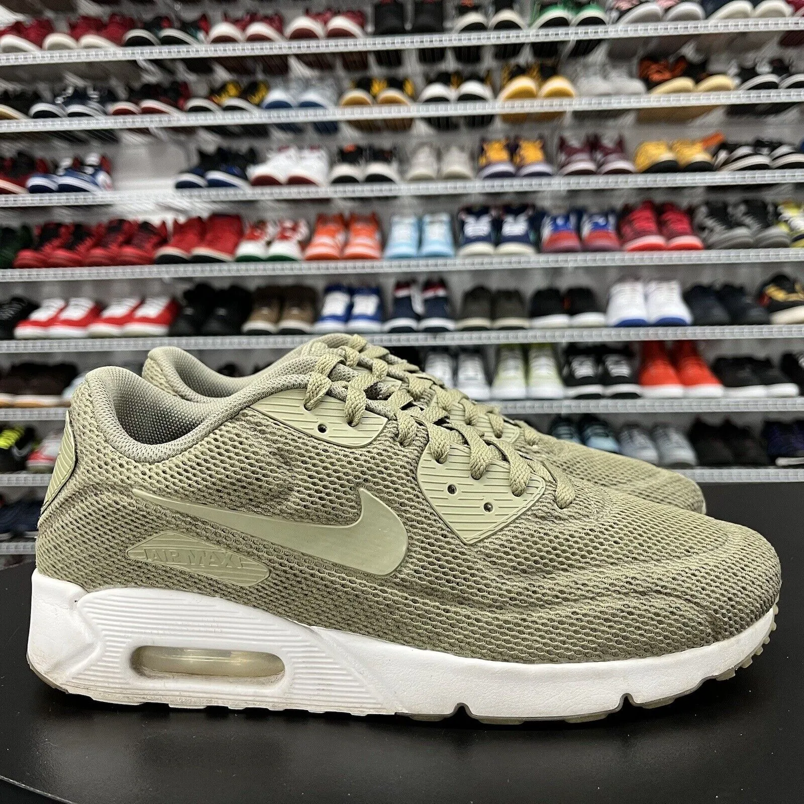 Nike Air Max 90 Ultra 2.0 BR Trooper Running Shoes 898010-200 Men's Size 11
