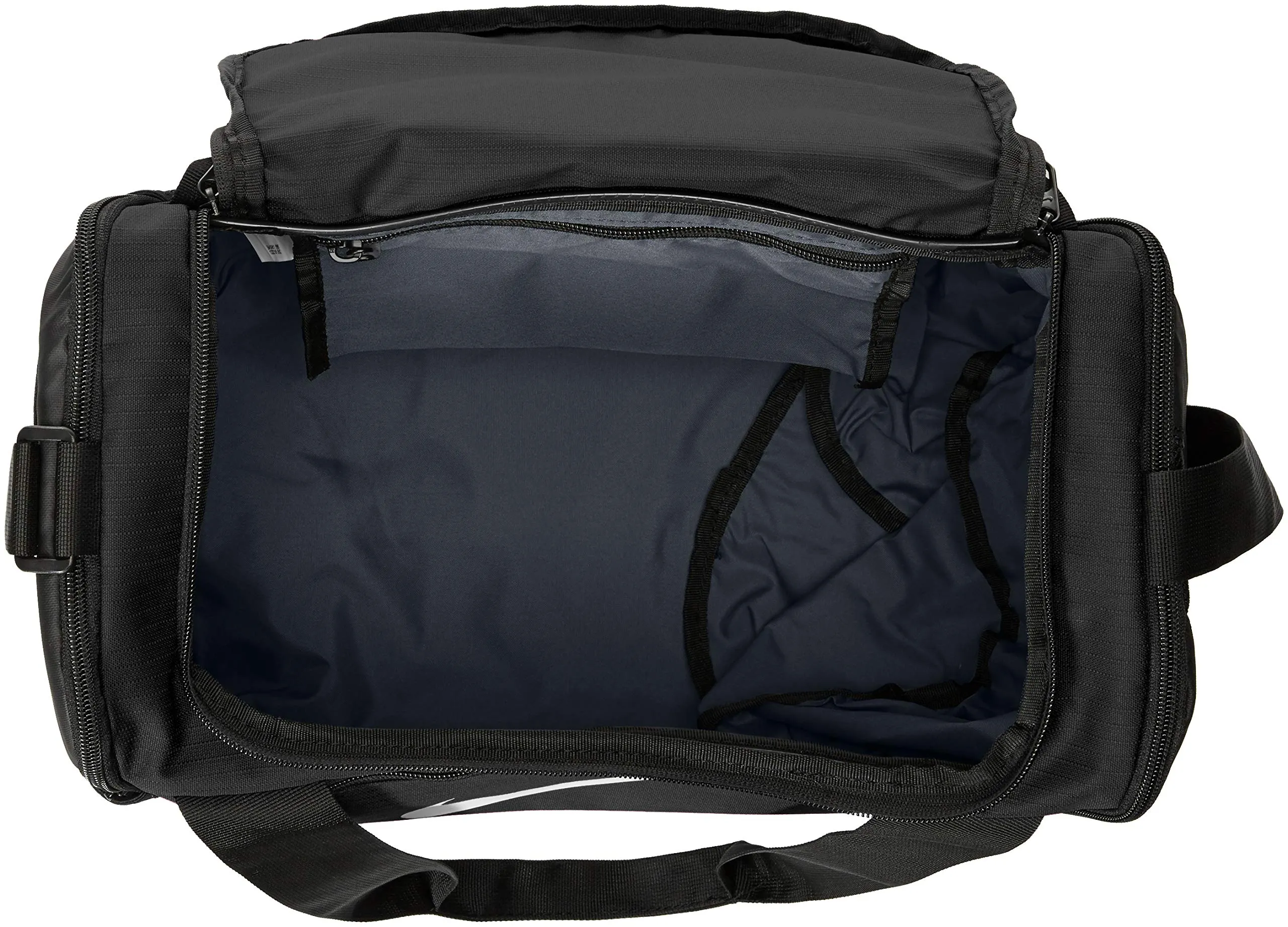 NIKE Brasilia X-Small Duffel - 9.0, Black/Black/White, Misc