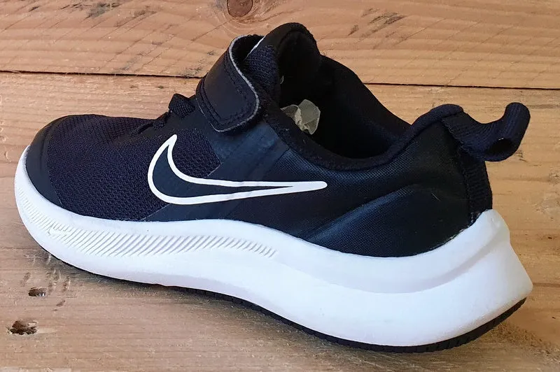 Nike Star Runner 3 Low Kids Trainers UK11/US11.5C/EU28.5 DA2777-003 Black/White